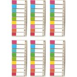 Mikasso 6 Adet Şeffaf Renkli Postit Post-It Post It. Kitap Ayracı Ayraç Postit Sticker 1080 Yaprak Yapışkanl - Çok Renkli