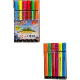 Mikasso 6 Lı Keçeli Kalem (Kum Toys) Çok Renkli