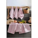 Mikasso 6 Lı Luna Naturel Mutfak Havlu Seti %100 Pamuklu 30X50 cm Pudra Setli Ürün Çok Renkli %100 Pamuk