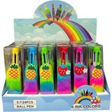 Mikasso 6 Renk Yazan Çoklu Tüylü Tükenmez Kalem Ballpoint Pen Ten Colors - Çeşit Seçmeli 1 Adet Çok Renkli