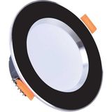 Mikasso 6 W Smd LED Spot - 3 Farklı Işık - Siyah & Krom Kasa - Yuvarlak - Sıva Altı - CT-5258