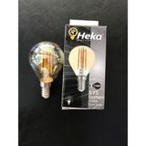 Mikasso 6 Watt E14 Duylu Amber Camlı 2500 Kelvin G45 Rustik LED Ampül - Çok Renkli