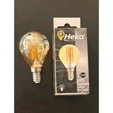Mikasso 6 Watt E14 Duylu Amber Camlı G45 Modeli 575 Lümen 2500 Kelvin Günışığı LED Rustik Ampul - Çok Renkli