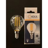 Mikasso 6 Watt E14 Duylu Şeffaf Camlı G45 Modeli 690 Lümen 3000 Kelvin Günışığı LED Rustik Ampul - Çok Renkli