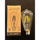 Mikasso 6 Watt E27 Duylu Şeffaf Camlı 3000 Kelvin Günışığı LED Rustik Ampul - Çok Renkli