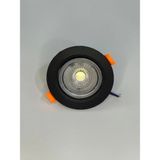 Mikasso 6 Watt LED Spot Yuvarlak Siyah Kasa 3500K Sarı Işık - Çok Renkli