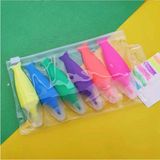 Mikasso 6'lı Çantalı Balık Pastel Fosforlu Kalem K-1085 Çok Renkli