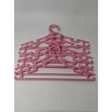 Mikasso 6'lı Çocuk Elbise Askısı Pembe Bebek Kıyafet Askısı 30*15 cm Gri