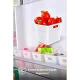 Mikasso 6'lı Set Buzdolabı & Kapak Içi Düzenleyici, Organizer Kutu, Mutfak Organizeri, Buzdolabı Organizeri