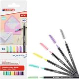 Mikasso 6lı Set Pastel Renkler 1200 Ince Uçlu Keçeli Kalem Grafik Kalemi Bej - Çok Renkli