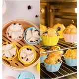 Mikasso 6’lı Silikon Muffin Kalıbı Silikon Çok Renkli