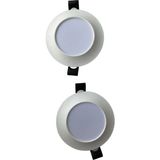 Mikasso 6W LED Spot Lamba Beyaz Kasa 3 Renk Yanabilen 2li