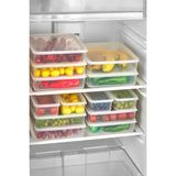 Mikasso 7 Li Set Sızdırmaz Fresh Saklama Kabı 3 Adet 3000ML 4 Adet 1400ML - Şeffaf - Buzdolabı Düzenleyici P