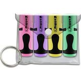 Mikasso 7 Mini Fosforlu Kalem 4'lü Set Pastel Karışık Çok Renkli
