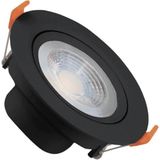 Mikasso 7 W Akik Smd LED Spot - Beyaz Işık (6500K) - Siyah Kasa - Yuvarlak - Sıva Altı - CT-5200B - Çok Renkli