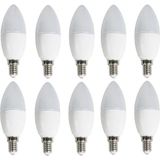 Mikasso 7 W Buji LED Ampül E14 -Ince E14 Duy-Avize AMPÜLÜ-3000K Günışığı (6 Adet) - Çok Renkli