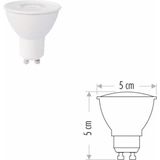 Mikasso 7 Watt GU10 Duylu LED Çanak Ampul CT-4215 6400 K (Beyaz Işık)