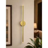 Mikasso 70 cm Modern LED Duvar Apliği Premium Dekoratif Iç Mekan Aydınlatma Gün Işığı Alüminyum Sarı - Çok Renkli