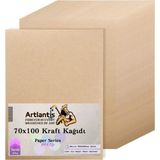 Mikasso 70X100 Kraft Kağıt 80 gr 10 Adet Kraft Saman Kağıt 70X100 10 Adet - Çok Renkli