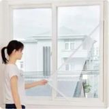 Mikasso 70X125 cm Cam Sineklik Tül Ayarlanabilir Tek Kanat Yapışkanlı Pencere Tak Çıkar Hot Power Çam