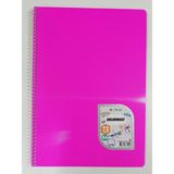 Mikasso 72 Yaprak Kareli A4 Pp Kapak Spiralli Defter Sert Spiralli Çizgili 72 Yaprak Orta Boy Pembe Okul Def - Çok Renkli