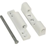 Mikasso 75 mm Destek Saclı Plastik Pencere Menteşesi Beyaz (Çelik Menteşe Plastik Kaplamalı) ( 5 Adet ) Plas