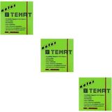Mikasso 75 x 75 mm Fosforlu Yeşil Postit - Yapışkanlı Kağıt 3'lü Yapışkanlı Not Kağıdı - Çok Renkli