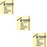 Mikasso 75 x 75 mm Pastel Sarı Postit - Yapışkanlı Kağıt 3'lü Yapışkanlı Not Kağıdı - Çok Renkli