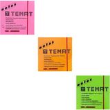 Mikasso 75 x 75 mm Postit - Yapışkanlı Kağıt Fosforlu Turuncu - Pembe - Yeşil Yapışkanlı Not Kağıdı - Çok Renkli