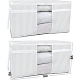 Mikasso 75X40X40 2 Adet - Pencereli Yastık Yorgan Hurcu Tela Kırmızı