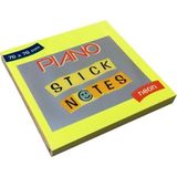Mikasso 76X76 cm Yapışkanlı Not Kağıdı Neon Sarı Postit Yapışkanlı Not Kağıdı - Çok Renkli