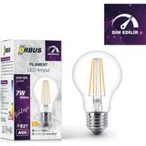 Mikasso 7W E27 Filament LED Ampul - Dim Edilebilir – DF60 - Çok Renkli