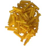 Mikasso 8 mm Plastik Sarı Renkli Dübel (100 Adet)