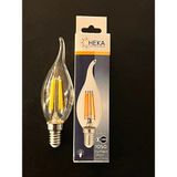 Mikasso 8 Watt E14 Duylu Şeffaf Kıvrık Camlı 1050 Lümen 3000 Kelvin Günışığı Buji LED Ampul - Çok Renkli
