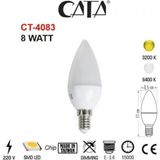 Mikasso 8 Watt Mum Buji Beyaz Işık ve Gün Işığı LED Ampül CT-4083 Gün Işığı Beyaz