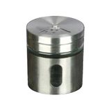 Mikasso 86394 Metal Kaplı Cam Baharatlık 5,5cm Inox - ZÜCC80644 Metal