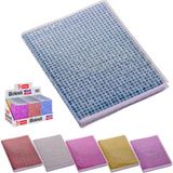 Mikasso 9.5X13.5 cm 64 Yaprak Çizgili Karton Kapak Asetat Koruyuculu Not Defteri NT-217 Karton Düz Çizgili O - Çok Renkli