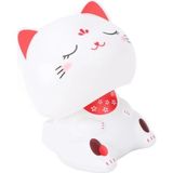 Mikasso 9 cm Güneş Enerjili Solar Kafa Sallayan Şans Kedi Maneki Neko Kedisi Araba Masaüstü Hediyelik Süsü - Çok Renkli