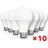 Mikasso 9 Watt Tasarruflu LED Ampul Beyaz Işık 10 Lu Paket Beyaz