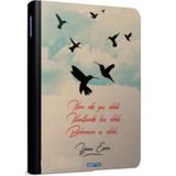 Mikasso 9 x 14 96 Yaprak Çizgili Kuşlar Iplik Dikişli Sert Kapaklı Defter Sert Düz Çizgili 96 Yaprak Orta Bo - Çok Renkli