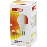Mikasso 9+2W E27 Duy Beyaz-Kırmızı LED Ampul 1 Adet - Çok Renkli
