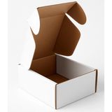 Mikasso 9,5x8,5x6,5 Cm-Mini E-Ticaret Kargo Kutusu-Beyaz Kutu- 0,1 Desi -Kraft-25 Adet Beyaz 10 x 7 x 4,5
