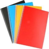 Mikasso 96 Yaprak Spiralli Defter, A4 Kareli, Plastik Kapak(1 Adet) Karton Spiralli Kareli 96 Yaprak Büyük B - Çok Renkli