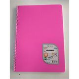 Mikasso 96 Yaprak Spiralli Kareli Defter Sert Spiralli Kareli 96 Yaprak Büyük Boy Pembe Okul Defterleri A4 - Çok Renkli