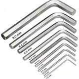 Mikasso 9'lu Çelik Alyan Anahtar Seti (Birer Adet 2MM-2,5MM-3MM-3,5MM-4-5MM-6MM-8MM-10MM)