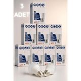 Mikasso 9W 4000K Işık LED Ampul 3 Adet Beyaz