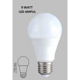 Mikasso 9W LED Ampul Tasarruflu Uzun Ömürlü 6500K Beyaz Işık E27 Duy Serdem
