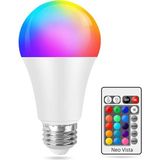 Mikasso 9W Rgb LED Ampul Renk Değiştiren Uzaktan Kumandalı Dim Edilebilir - Çok Renkli