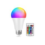 MIKASSO 9W Rgb Led Ampul Renk Değiştiren Uzaktan Kumandalı Dim Edilebilir