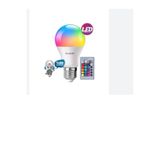 MIKASSO 9W Rgb Led Lamba Ampül Renk Değiştiren Uzaktan Kumandalı